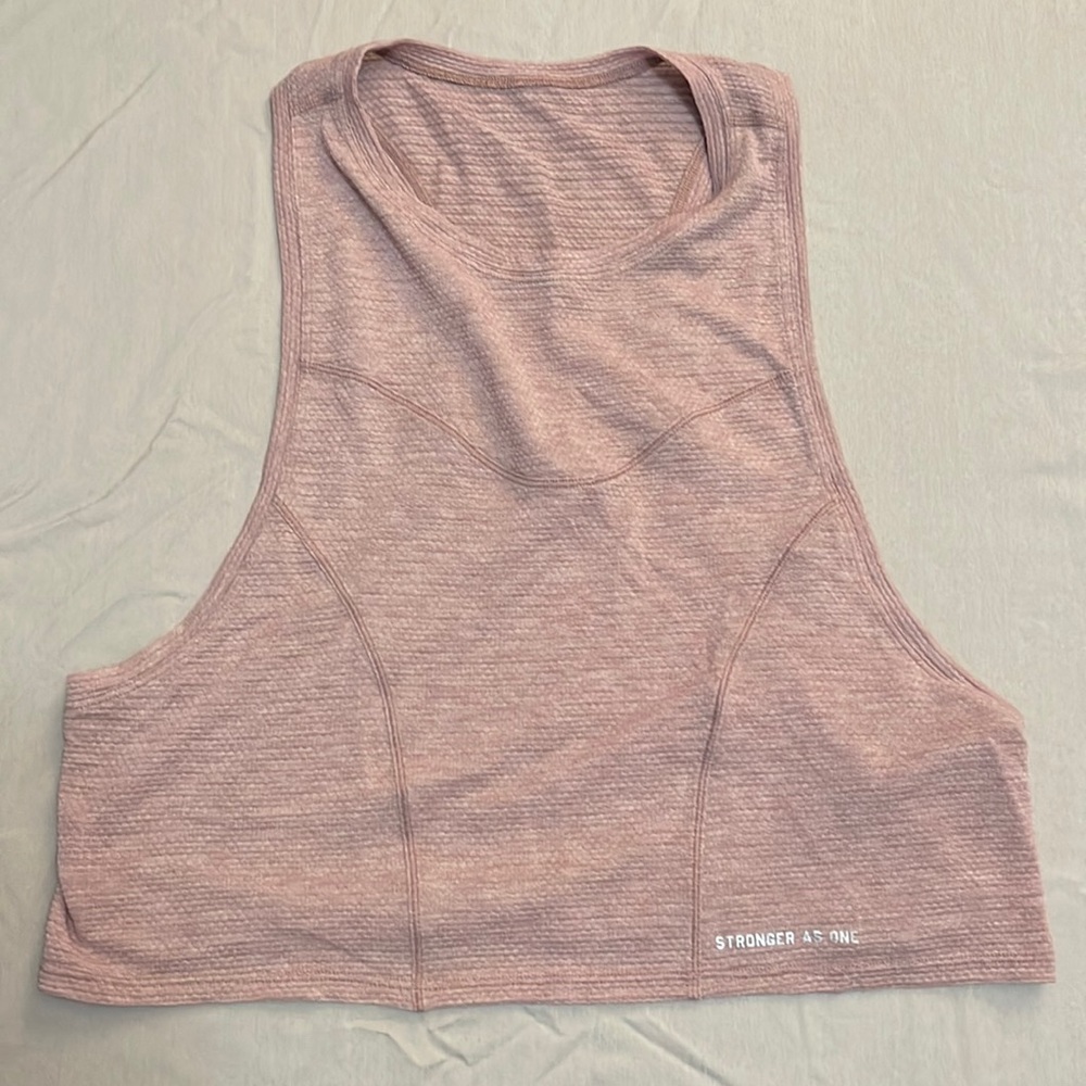 Lululemon Stronger As One crop tank top, size 4